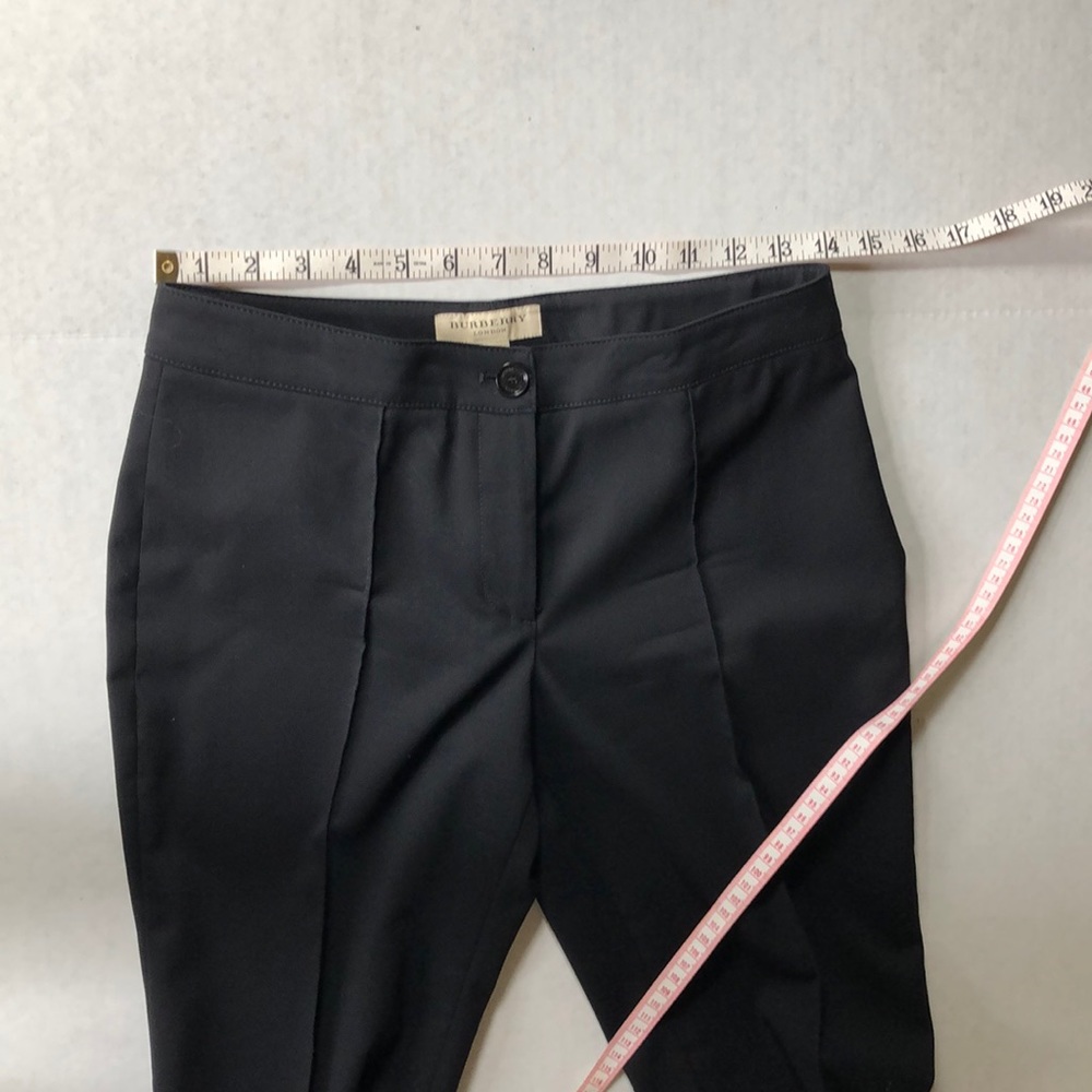 Burberry Black Wool Cropped Wool Trousers NWOT - Picture 8 of 8